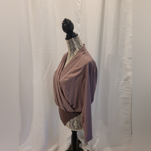 Aritzia Babaton Ambrose Bodysuit Shadow Mauve Size Small - Picture 6 of 12